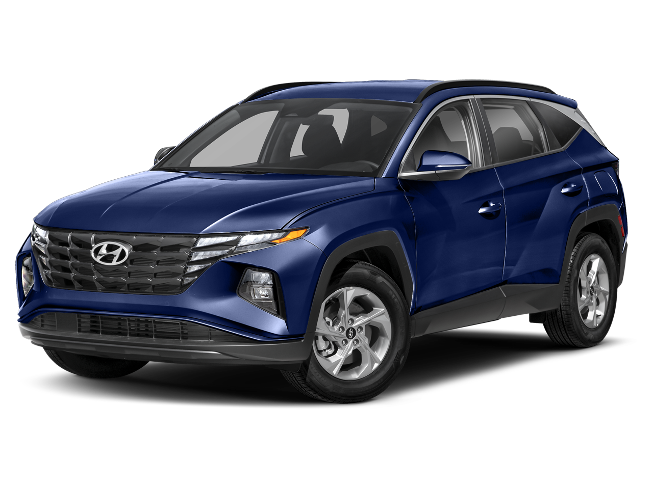 2023 Hyundai TUCSON SEL in Intense Blue — front three-quarter view
