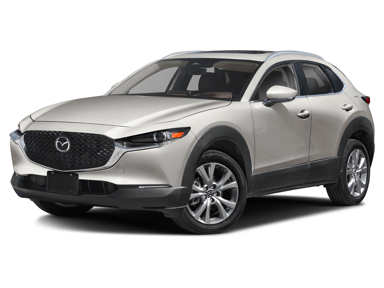 2024 Mazda Mazda CX-30 2.5 S Premium Package in Platinum Quartz Metallic — front three-quarter view