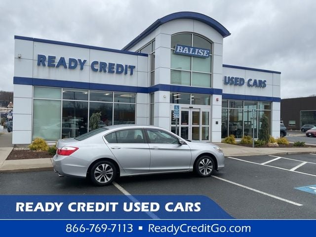 2013 Honda Accord LX in Silver — front three-quarter view