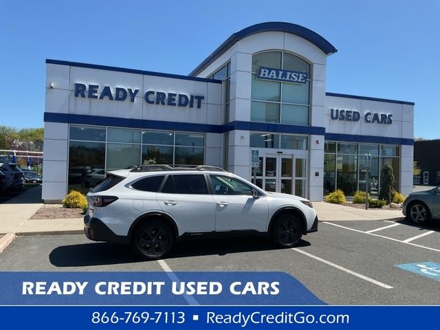 2021 Subaru Outback Onyx Edition XT in Crystal White Pearl — front three-quarter view